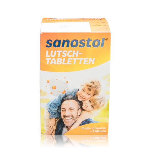 Sanostol Lutschtabletten mit Multi-Vitaminen und Calcium (90g) - Vorderansicht