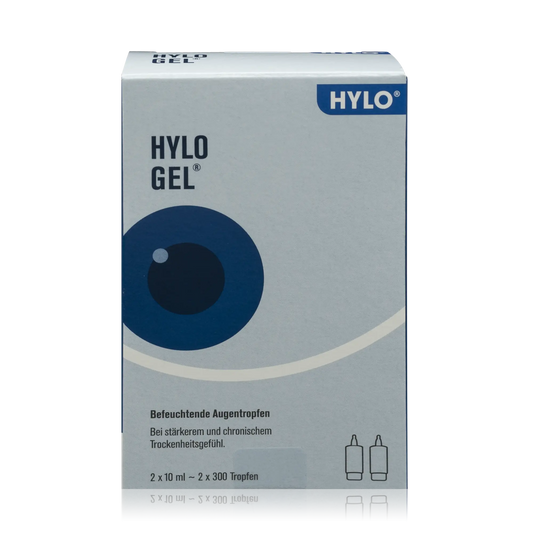 Hylo Gel Augentropfen Doppelpack - 2 x 10 ml - Vorderansicht