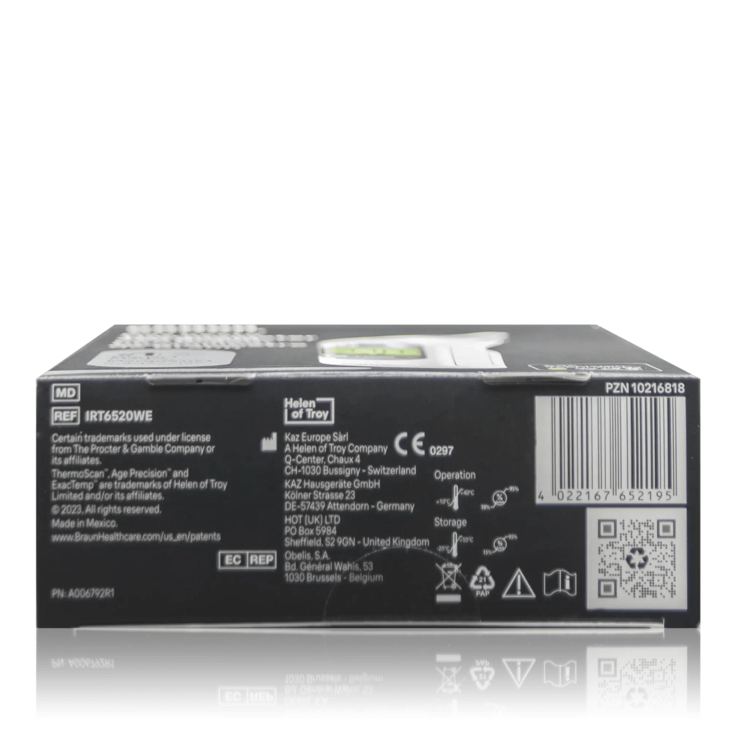 Braun ThermoScan 7 Ohrthermometer IRT6520WE - ROTE.PLACE