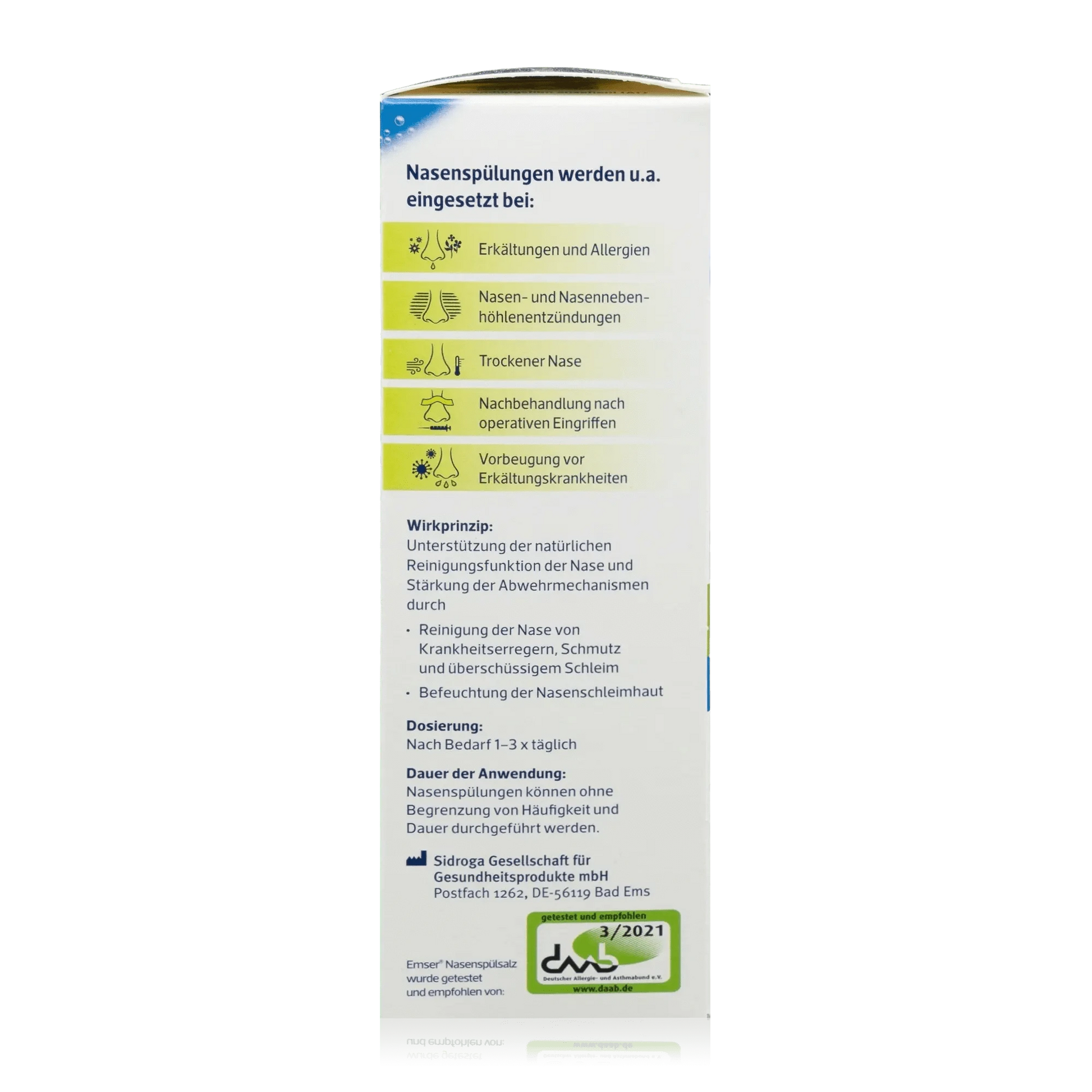 Emser Nasendusche - 1 Stück - Seitenansicht rechts