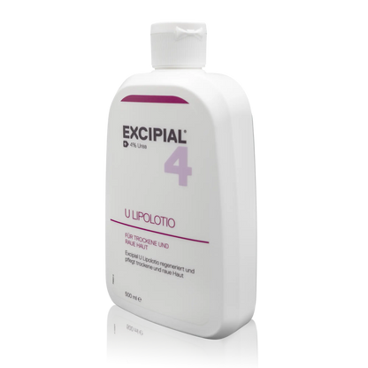 Excipial 4% Urea U Lipolotio 500 ml - Vorderansicht schräg