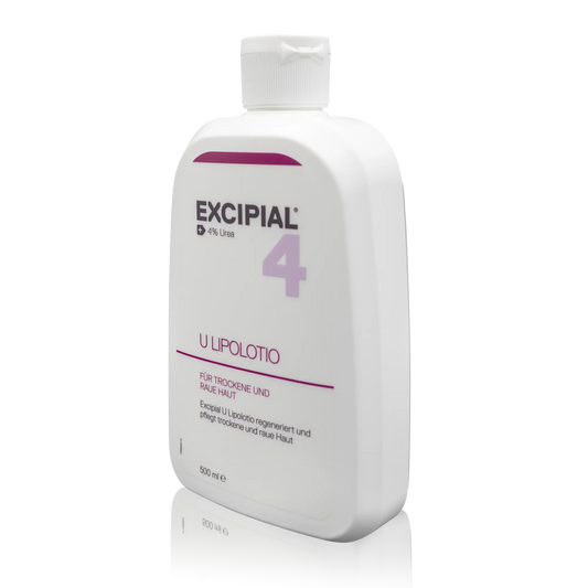 Excipial 4% Urea U Lipolotio 500 ml - Vorderansicht schräg