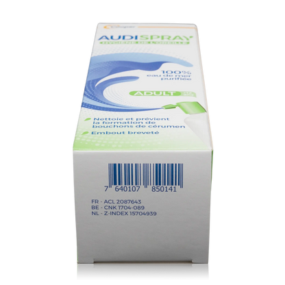 Audispray Adult Ohrenhygiene - 50 ml - Unterseite mit Barcode