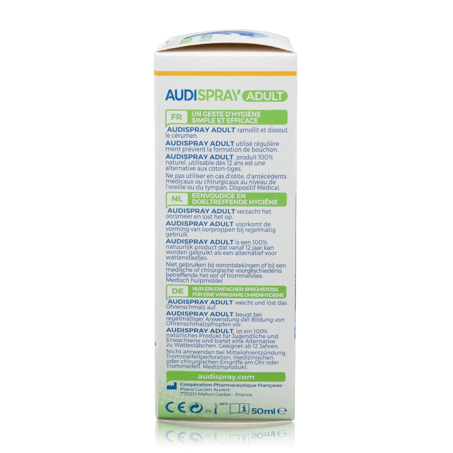 Audispray Adult Ohrenhygiene - 50 ml - Seitenansicht links