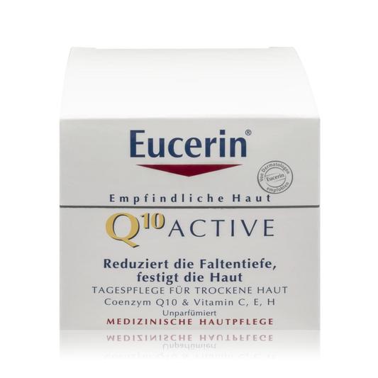 Eucerin Q10 Active Tagescreme - Sanfte Anti-Falten-Pflege speziell für empfindliche Haut (50 ml) - ROTE.PLACE