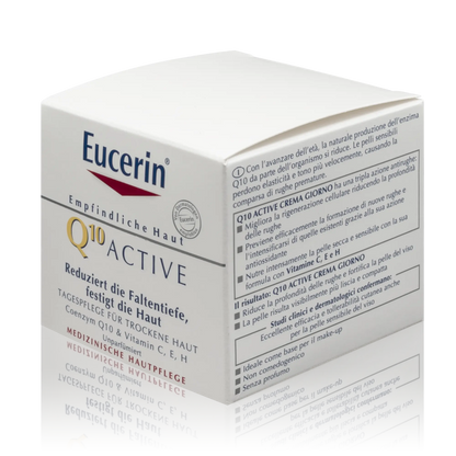 Eucerin Q10 Active Tagescreme - Sanfte Anti-Falten-Pflege speziell für empfindliche Haut (50 ml) - ROTE.PLACE