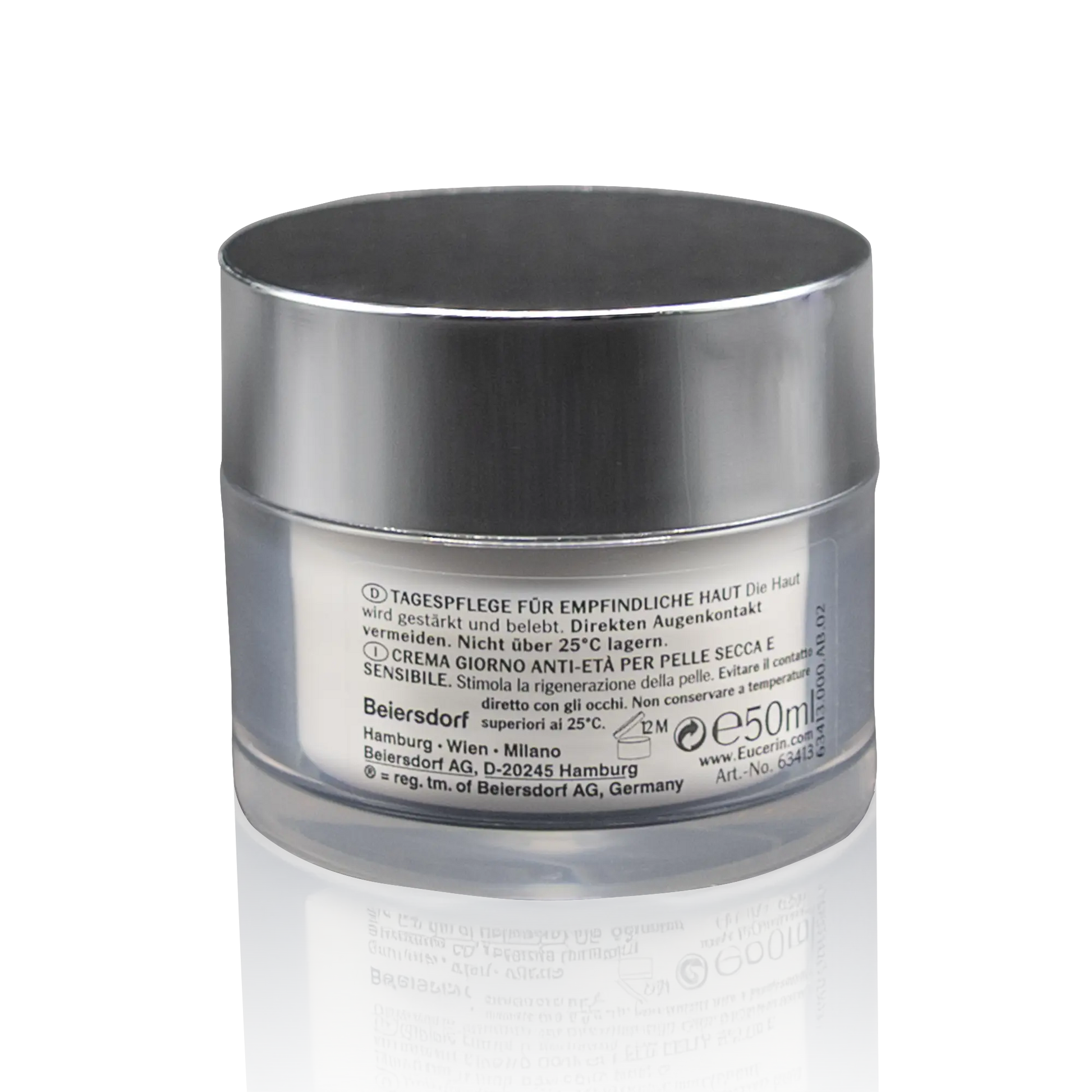 Eucerin Q10 Active Tagescreme - 50 ml - Rückseitenansicht Cremedose