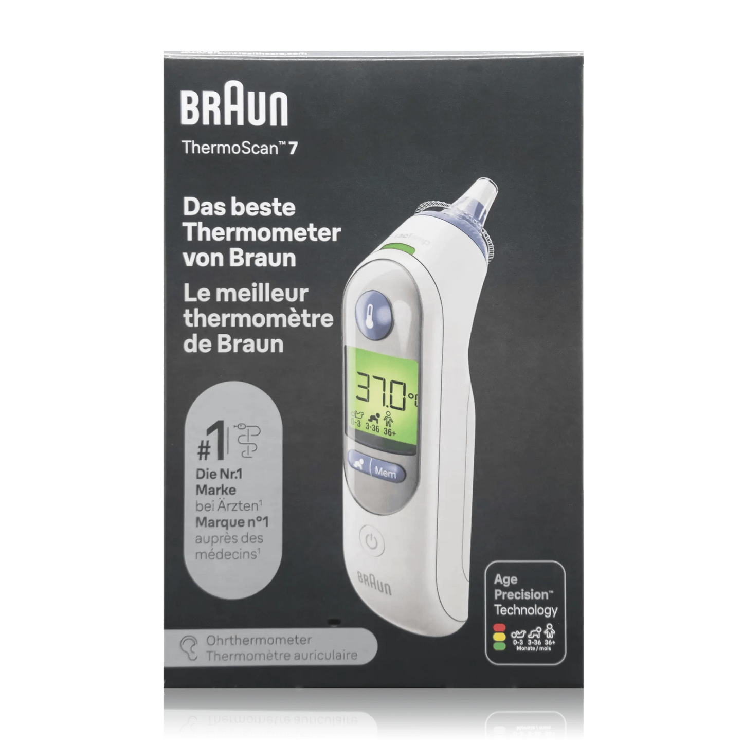 Braun ThermoScan 7 Ohrthermometer IRT6520WE - ROTE.PLACE