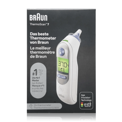 Braun ThermoScan 7 Ohrthermometer IRT6520WE - ROTE.PLACE