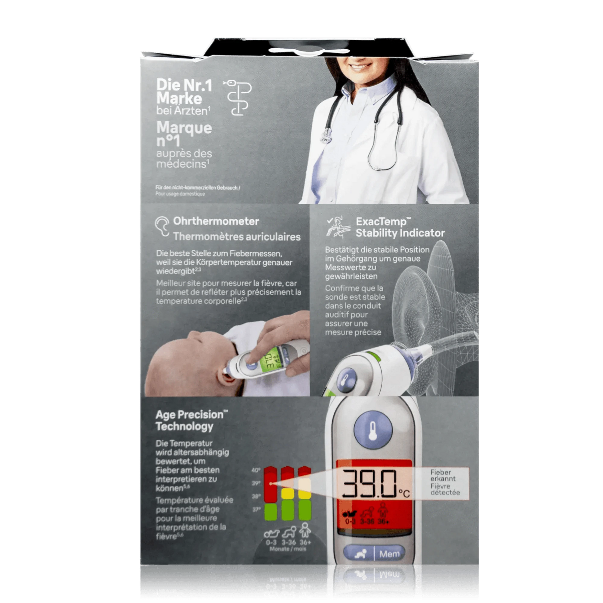 Braun ThermoScan 7 Ohrthermometer IRT6520WE - ROTE.PLACE