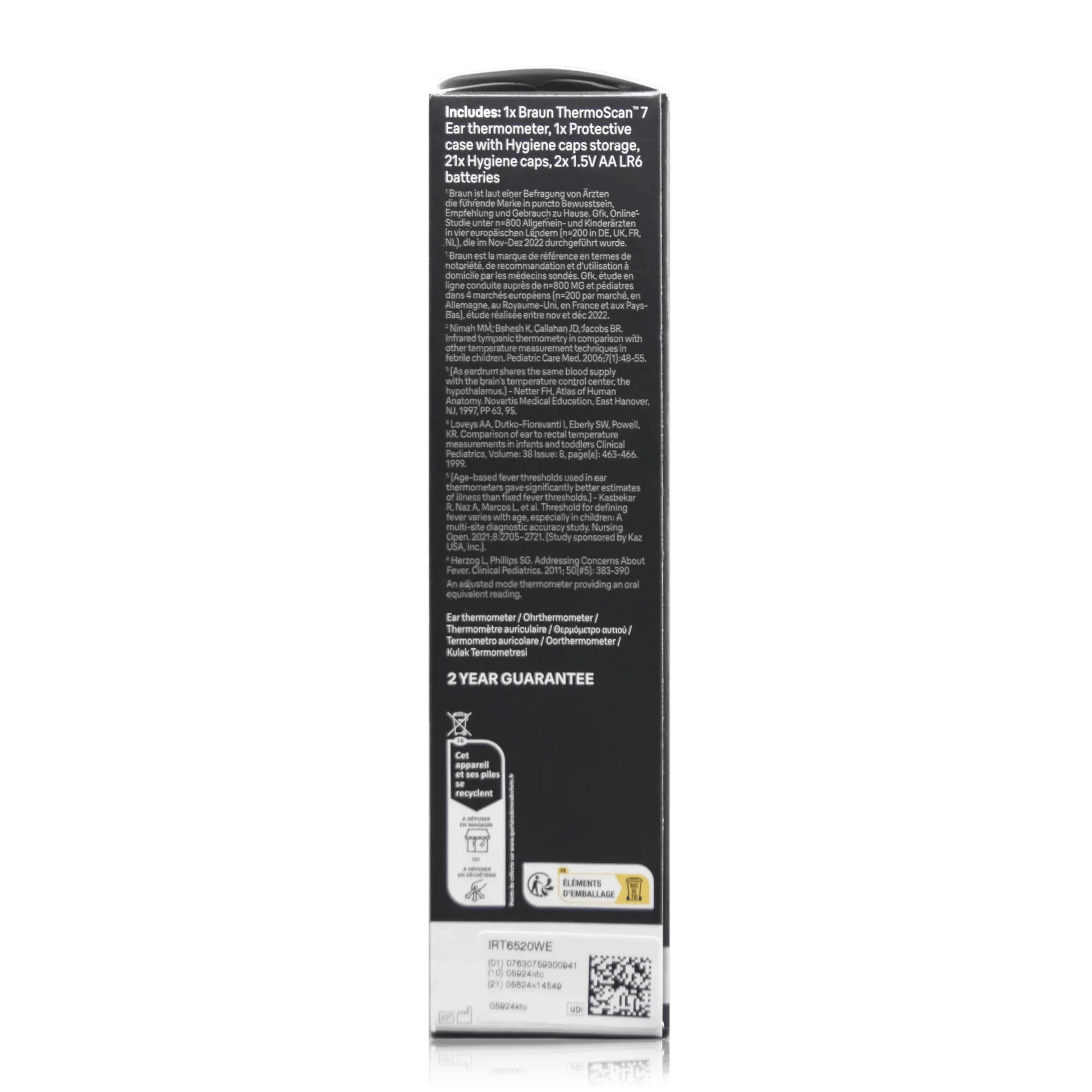 Braun ThermoScan 7 Ohrthermometer IRT6520WE - ROTE.PLACE