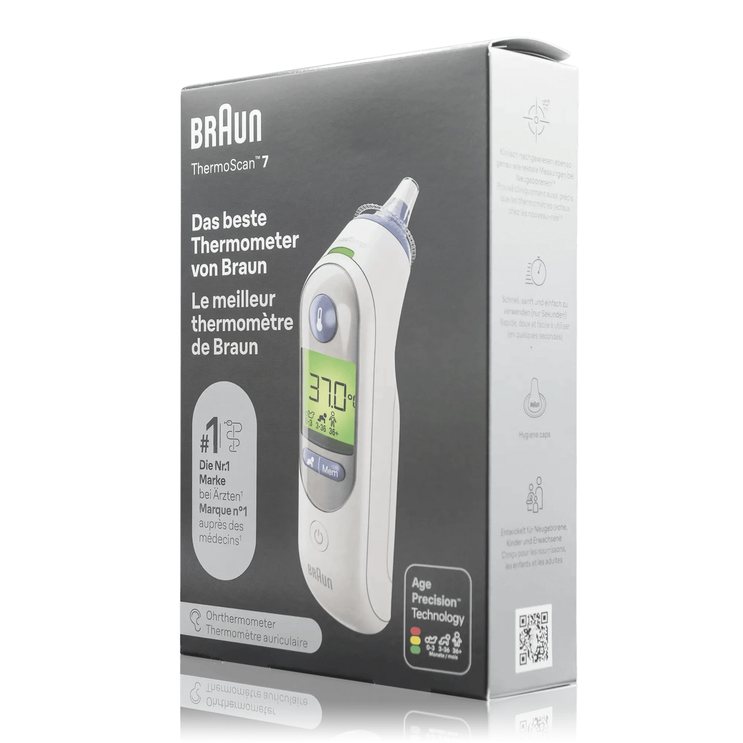 Braun ThermoScan 7 Ohrthermometer IRT6520WE - ROTE.PLACE