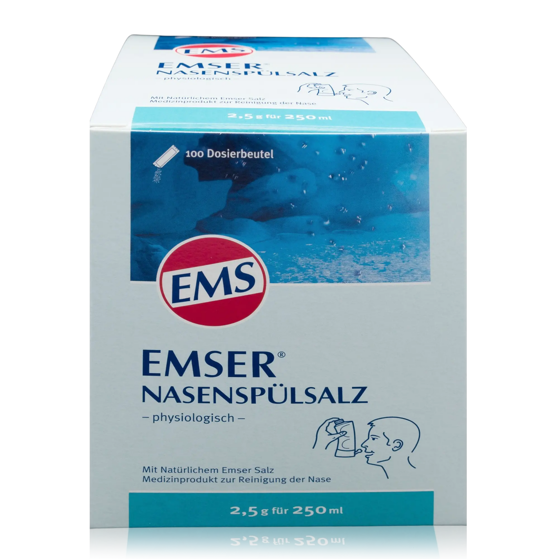 Emser Nasenspülsalz mit natürlichem Emser Salz (100 St.) - ROTE PLACE