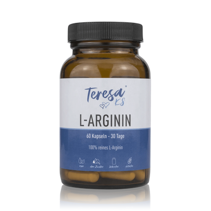 L Arginin 1000mg Kapseln - 100% reines veganes L Arginin - ROTE.PLACE