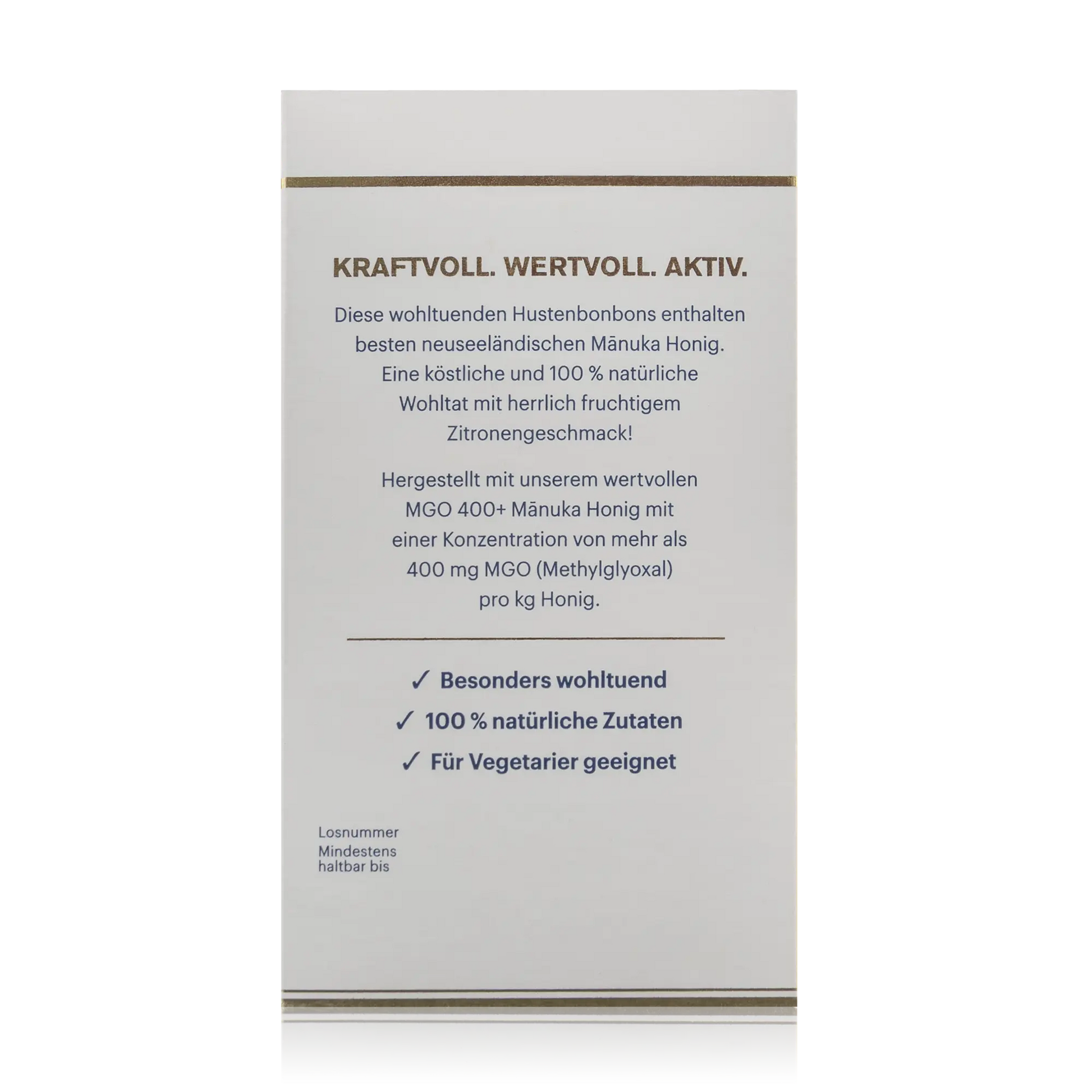 Manuka Honig Hustenbonbons Zitronen Geschmack (100g) - ROTE.PLACE