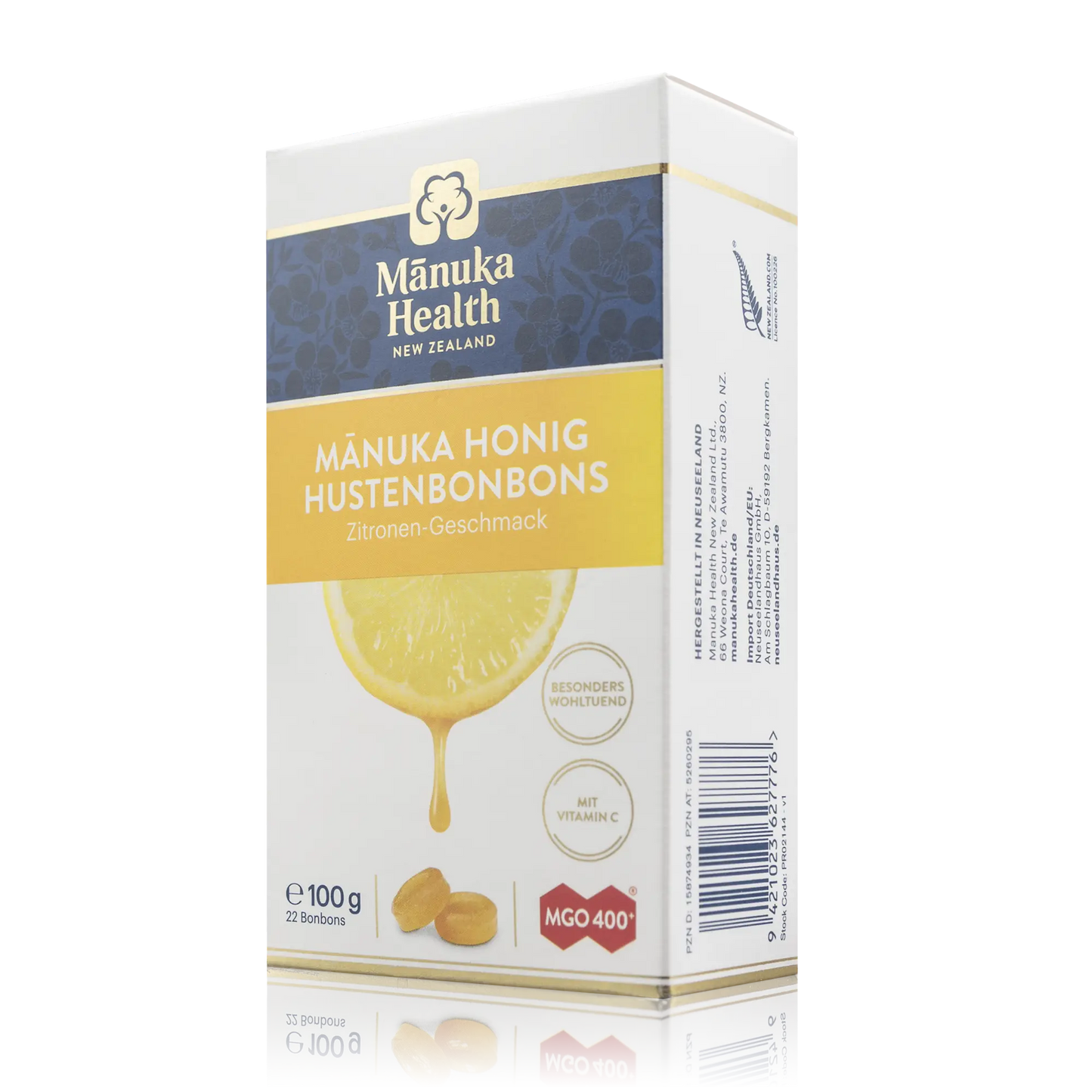Manuka Honig Hustenbonbons Zitronen Geschmack (100g) - ROTE.PLACE