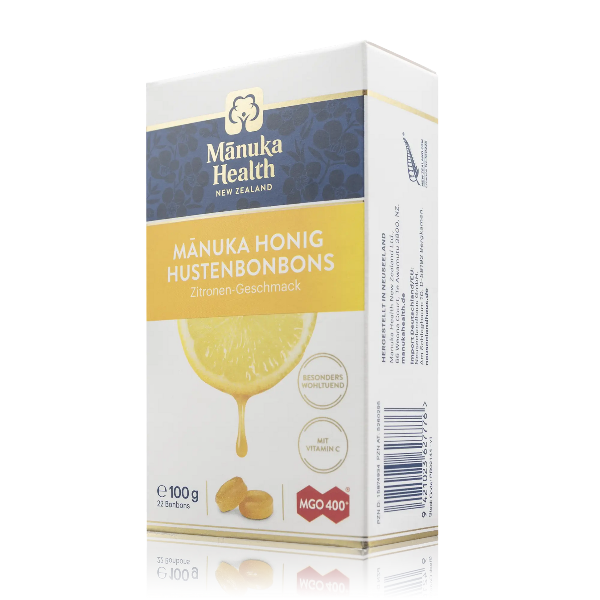 Manuka Honig Hustenbonbons Zitronen Geschmack (100g) - ROTE.PLACE