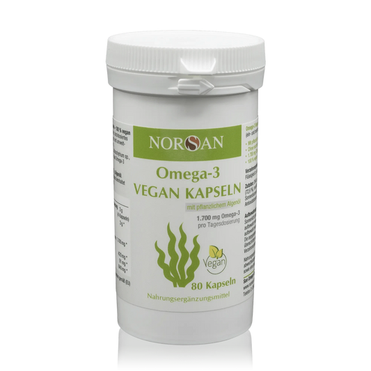 Norsan Algenöl Omega 3 vegane Kapseln (80 St.) - ROTE.PLACE