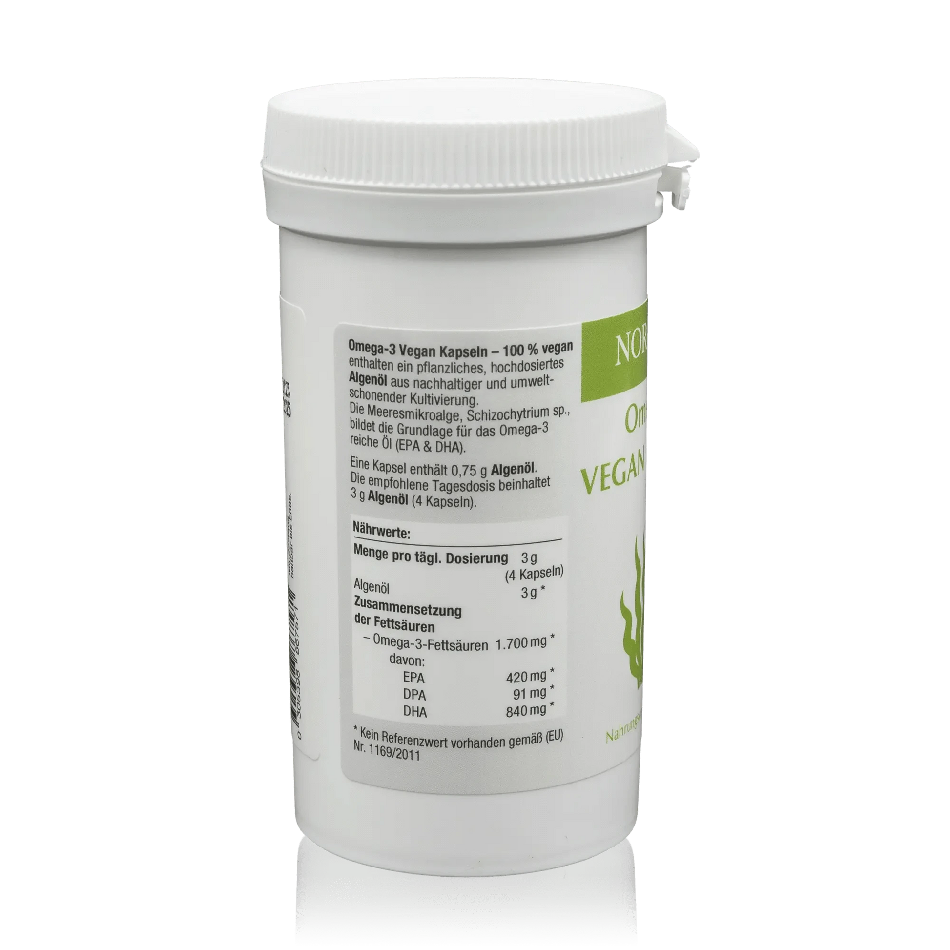 Norsan Algenöl Omega 3 vegane Kapseln (80 St.) - ROTE.PLACE
