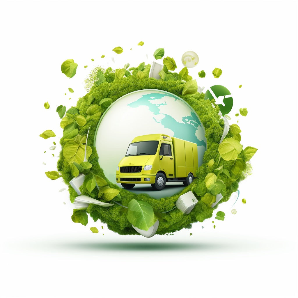 Bildhafte Darstellung des kllimaneutralen Versands