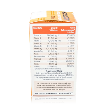 Sanostol Lutschtabletten mit Multi-Vitaminen und Calcium - ROTE.PLACE