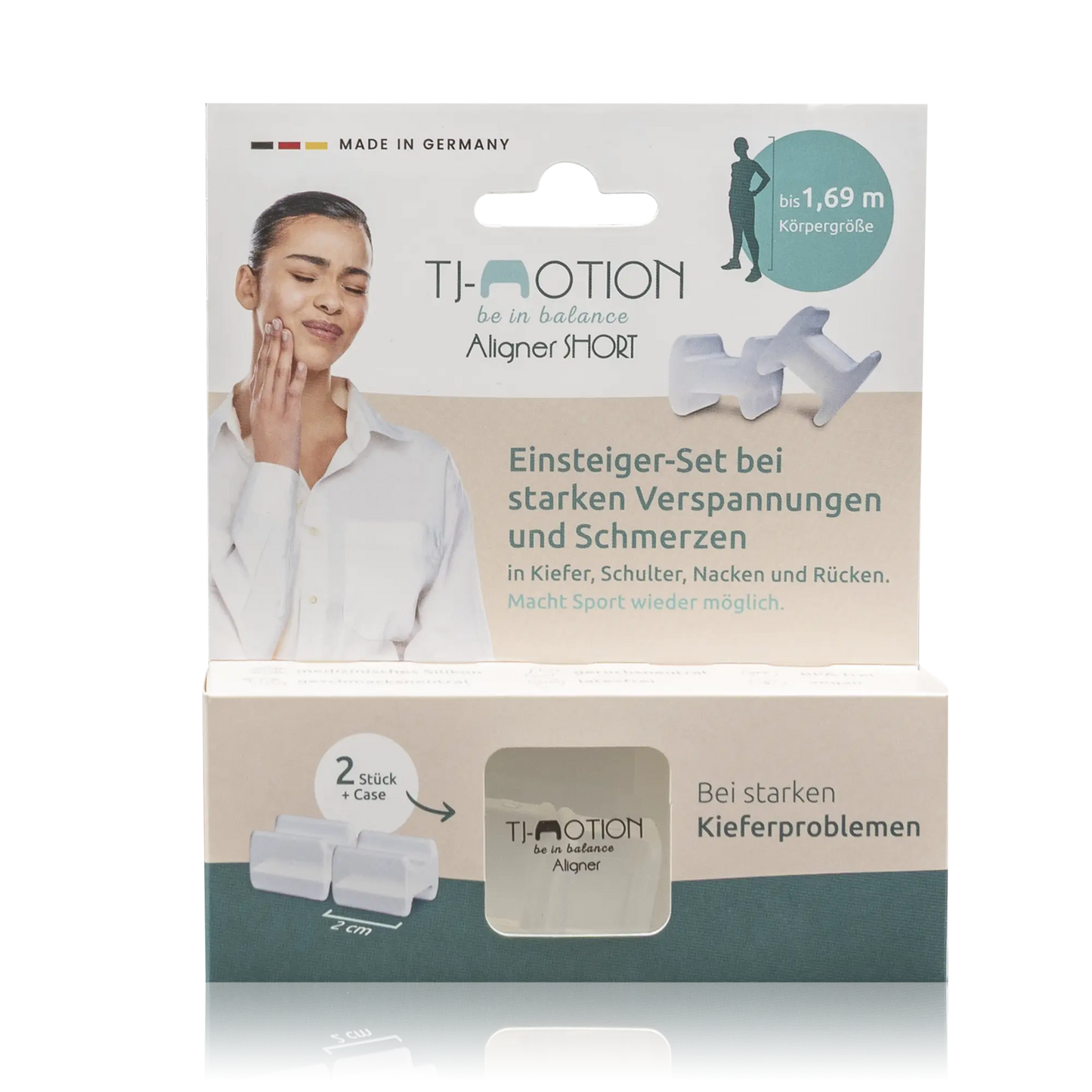 TJ Motion be in balance Aligner SHORT – Einsteiger-Set bei starken Verspannungen - bis 1,69 m Körpergröße (1 St.) - ROTE.PLACE