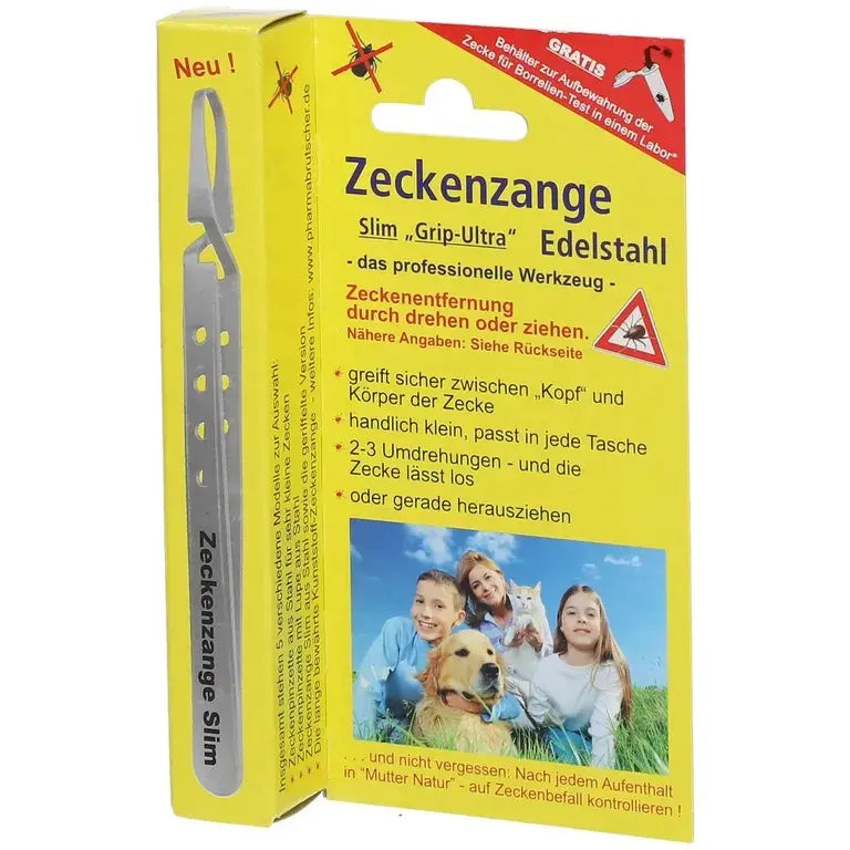 Zeckenzange Edelstahl Slim Grip-Ultra (1 St.) - ROTE.PLACE