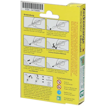 Zeckenzange Edelstahl Slim Grip-Ultra (1 St.) - ROTE.PLACE